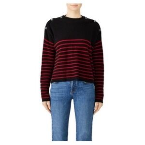 The Kooples Striped Cashmere Jumper